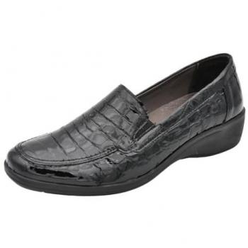 Mocasines de Mujer Lumel Guant - Estilo California en Negro Croco