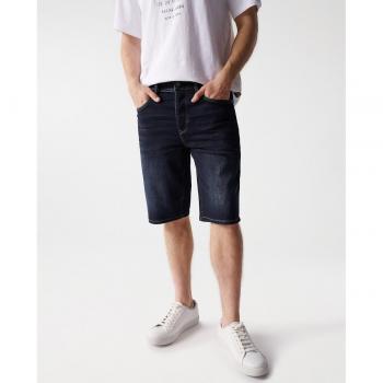 Shorts de Hombre Regular Fit Denim Azul Oscuro