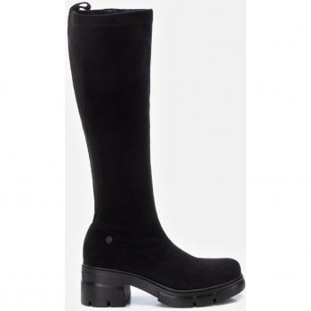 Refresh Botas Altas de Mujer Negro con Cremallera