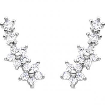Pendientes Olea de Luxenter en acabado plata