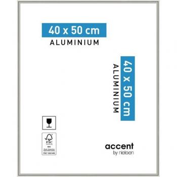 Marco Accent Níquel Mate 40x50 cm en Aluminio