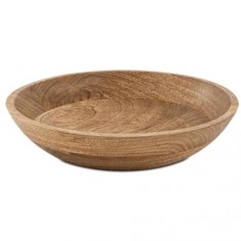 Moderner Holzteller für Obst und Dekoration H6cm