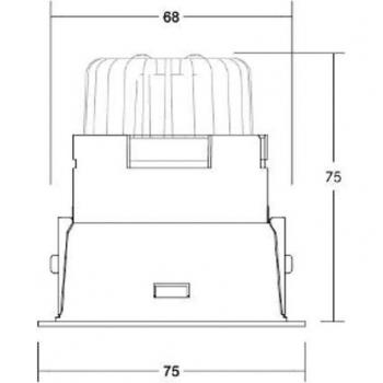 Conector ATENABLE BRUMBERG Spot Binato en Caja Negra