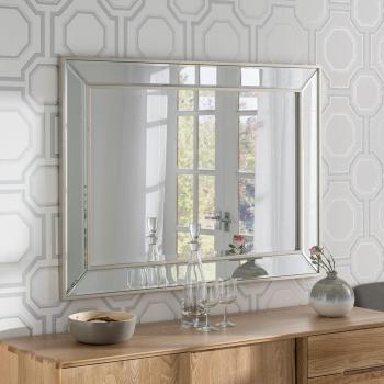 Angled Wall Mirror Champagne 69.5x95cm