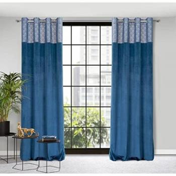 Fertigvorhang D91 Agnes 140x250 Cm Marineblau