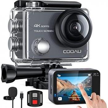 Cam 4K 60fps COOAU con Touch Screen