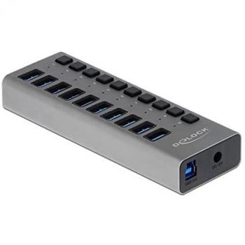 DeLock 10 Port USB 3.0 Hub (63670)