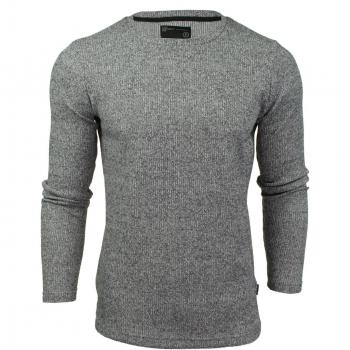 Sweatshirt pour Homme Dissident 'Dewar' Col rond (Blanc Noir) Taille XXL
