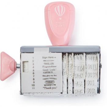 Clear Vintage Words Date Stamp for DIY Projects