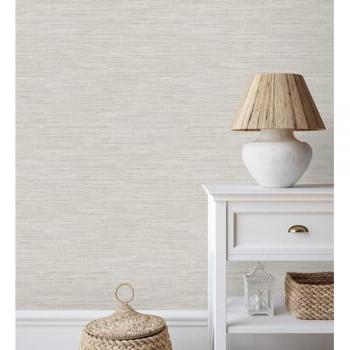 Muestra DIN A4 de papel pintado fibras vegetales en tonos naturales con textura - Nora Texture 681951 de GAULAN