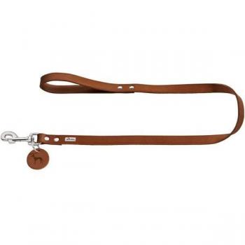 Coleira de Couro Castanho Hunter para Cães