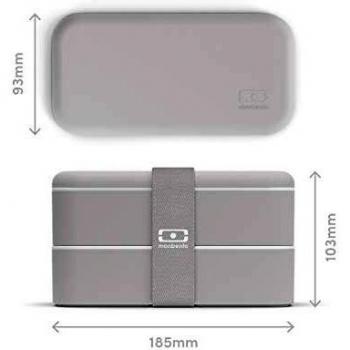 Monbento - MB Original bento box Made in France - Lunch box with airtight containers 2 levels - Ideal lunch box for office/school/meal prep