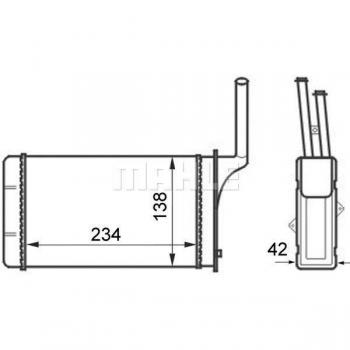 Interior Heating Heat Exchanger AH 49 000S