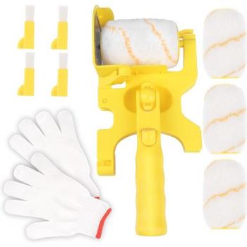 11‑Piece Multifunctional Handheld Paint Roller & Edger Set – Clean Cut, Portable Home Improvement Tool