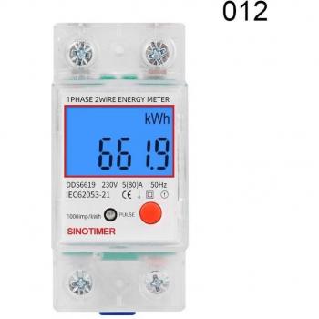 Rail-Mounted LCD Energy Monitor