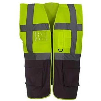 Yoko High-Visibility Vest Yellow/Gray
