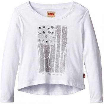 Levis Kids Levi's® Tee-Shirt-Camiseta Niñas, Blanco