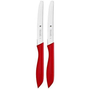 WMF Vespermesser‑Set 2er – Edelstahl, roter Griff