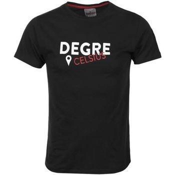 Camicia corta “Grado Celsius” Calogo uomo nero L
