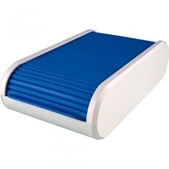 Estuche para tarjetas de visita Helit, capacidad 300, azul/blanco
