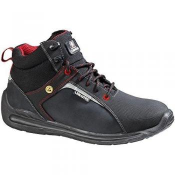 Lemaitre Scarpe da Lavoro Super X High 48 Nero – Pelle di Bufalo Nubuck, S3, ESD, SRC