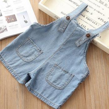 DFXD Toddler Boys Girls Denim Bib Overalls 1-5T