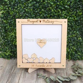 Wooden Wedding Guest Book