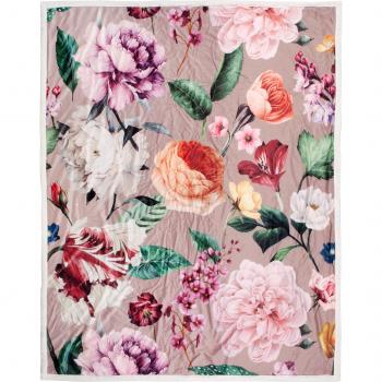 Descanso Fiori Plaid – sehr weich, 130x160 cm