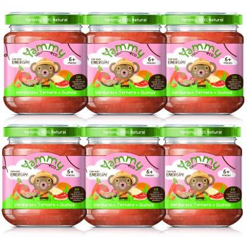 Yammy Potito de Verduras con Ternera y Quinoa para Bebés +6 Meses - 195g