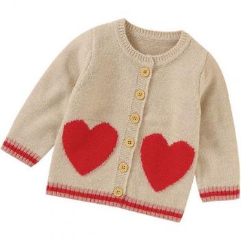 Knitted Baby Sweaters for Girls