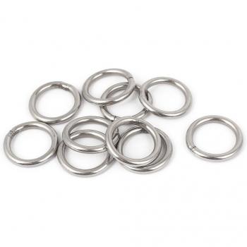10 Pcs M4 x 30mm Precision Polished Stainless Steel O Rings