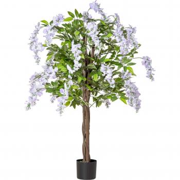 HOMCOM Wisteria Flower Tree for Indoor Outdoor Décor 110cm