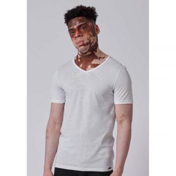 Skiny T-Shirt aus Baumwolle im 2er-Pack, Größe L - men - Weiss - L