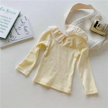 Korean Girls Autumn/Winter Lace T-Shirt