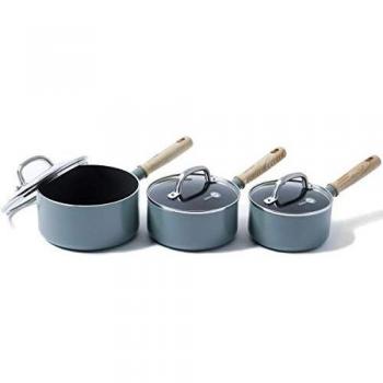 GreenPan Mayflower 3 Piece Saucepan Set With Lids