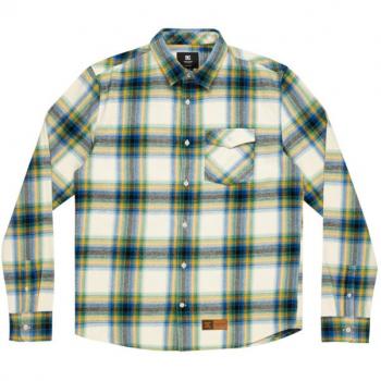 DCShoe Calzature Camicia a Maniche Lunghe Marshal Pelican Plaid XL