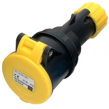 Lewden PM16/2000FPB Trailing Coupler 110V 16A Yellow 2P+E