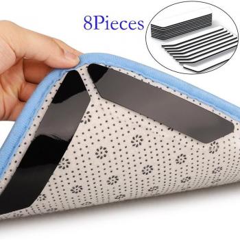 8/16 Pcs Washable Anti-Slip Rug Pads for Home Use