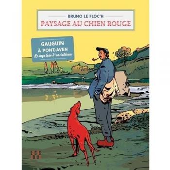 Paysage au chien rouge