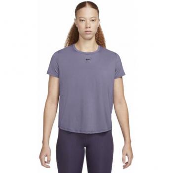 Clásica camiseta de manga corta Nike One para mujer con tecnología Dri-FIT, talla L, color lila