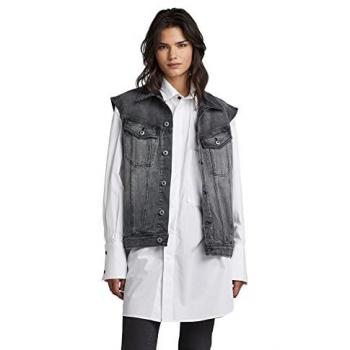 Chaleco de Mujer G-star en Denim Gris Oversized