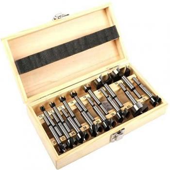 Nisorpa 10‑50 mm Tungsten Steel Forstner Drill Bits – 15 Pack