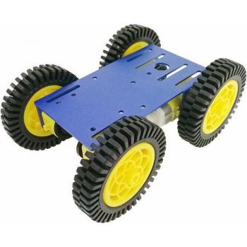 Metal 4WD Robot Car Chassis C101 with Four TT Motor Wheels for Arduino Uno R3 DIY Maker Kit