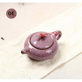 Classic Ice‑Crack Glaze Teapot – China Red
