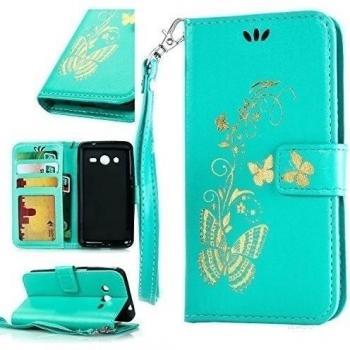 Carcasa de piel sintética para Samsung Galaxy Core 2 Duos