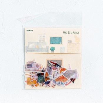 Kawaii Decorative Stickers for Scrapbooking - 40pcs
