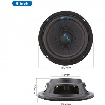 AIYIMA 2Pcs Bass Boost Passive Woofer Speaker 5/6/8/10 Inch