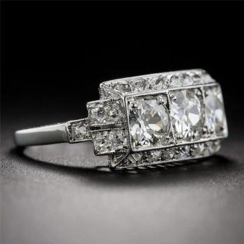 S925 Sterling Silver 2 Carat Moissanite Ring for Women