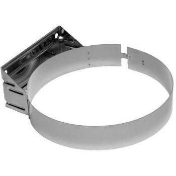 Abrazadera fija de acero inoxidable para tubo de 200 mm con montaje en pared