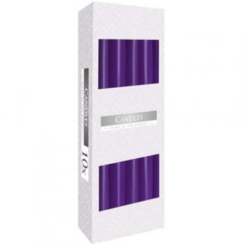 Lavanda Aroma: Kit 10 Velas Cónicas